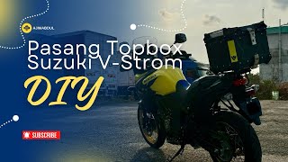 Aku Pasang Topbox 45 Liter Pada Suzuki V-Strom 650XT | Review & Tutorial