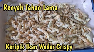 RENYAH TAHAN LAMA! RESEP KERIPIK IKAN WADER CRISPY