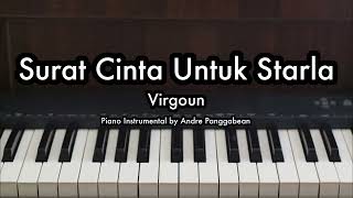 Surat Cinta Untuk Starla - Virgoun | Piano Karaoke by Andre Panggabean