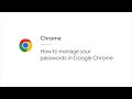 How to manage your passwords in Google Chrome