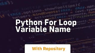 python for loop variable name