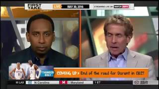 ESPN First Take   Game 6 Warriors defeat Thunder 108 101,  Westbrook    Durant 8DDMljH+O5I youtube c