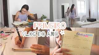 primeiro vlog de 2025 | voltei a fazer bullet journal...