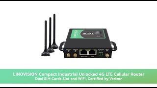 LINOVISION Compact Industrial Unlocked 4G LTE Cellular Router