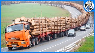 150 Jaw-Dropping Most Dangerous Transport Skills | Timber Transport | Heavy Equipment Fails