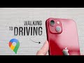 How to Change Google Maps from Walking to Driving on iPhone (tutorial)