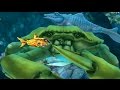 Hungry Shark Evolution MR. SNAPPY (MOSASAURUS) Defeating Giant Yellow Crab