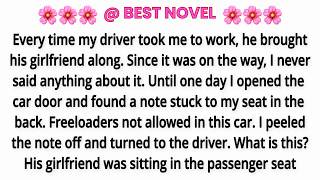 Every time my driver took me to work, he brought his girlfriend along. Since it was on the way, I ne