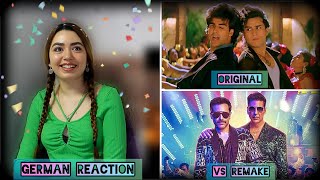 Main Khiladi Tu Anari | Original Vs Remake | Foreigner Reaction | Selfiee | Akshay Kumar | Emraan H