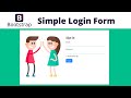 Simple Bootstrap 4 Login Form | Bootstrap Tutorial for Beginners | Bootstrap Forms 2021