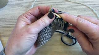 JST How To br4st decrease– brioche 4 stitch decrease