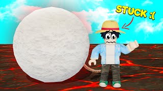 ROBLOX: CLIMBING MOUNTAIN STUCK TO A BOULDER CHALLENGE with CHOP & BOB (Part 1)