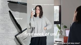 STUDY VLOG 👩🏻‍💻 first week of uni of a software engineering intern