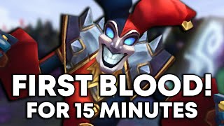 15 Minutes Of Shaco Invading With First Blood (I ALWAYS Get First Blood With This Strategy)