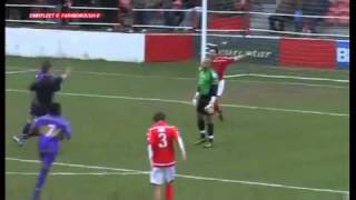 Fastest Red Card ever in Football: Preston Edwards - Ebbsfleet United 0-3 Farnborough