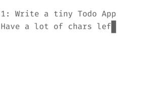 Code Golfing: ptodo