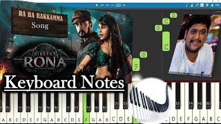 Ra Ra Rakkamma Song Keyboard Notes (piano cover) | Ajaneesh Loknath | Kichcha Sudeep