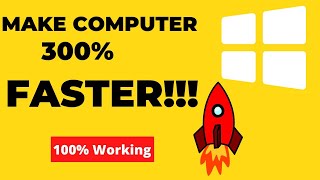 How To SPEED UP COMPUTER | How To Make Your COMPUTER FASTER | BEST SETTINGS