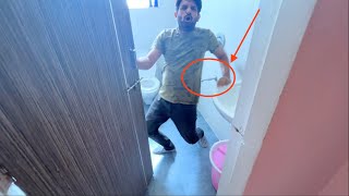 LOCKED HIM IN BATHROOM PRANK ON BOYFRIEND