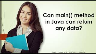 Can main method in Java can return any data