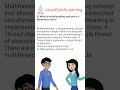 What Is Multithreading || 30 Days 30 Questions(19) || Placement Series #corejava #multithreading