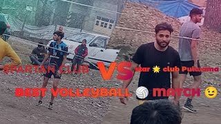 Pulwama Vs Spartan Anantnag At Lookbawan Anantnag | volleyball 🏐 MATCH Star club Pulwama vs Spartan
