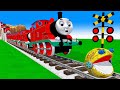 【踏切アニメ】あぶない電車 TRAIN THOMAS🚦 Fumikiri 3D Railroad Crossing Animation #1