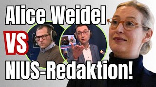 Kurz vor KNALL: Alice Weidel LIVE bei NIUS!