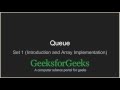 Queue | Set 1 (Introduction and Array Implementation) | GeeksforGeeks
