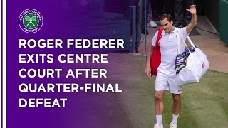 Roger Federer Exits Centre Court After Hubert Hurkacz Defeat | Wimbledon 2021
