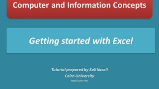 Getting started with Excel 2010: Basic concepts