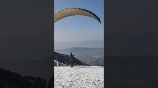 Snow Paragliding 😍 #travel #paragliding #fly #snow #youtube #comment #subscribe #shots #adventure