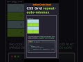 CSS Grid repeat(), auto-fit, auto-fill & minmax() Explained | Responsive Grid Layout