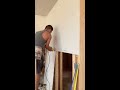 Cortando placa para una pared con puerta #Drywall