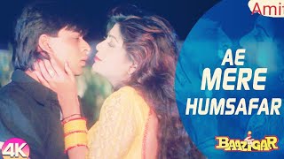 Aye Mere Humsafar Aye Meri Jane Ja - 4K Video | Shah Rukh Khan & Shilpa Shetty | Baazigar |