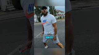 Crazy Guy Threatens Biker!😳😨