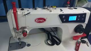 Direct drive industrial sewing machine operation