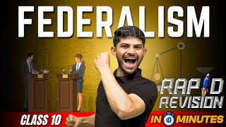 Federalism | 10 Minutes Rapid Revision | Class 10 Civics 2023-24