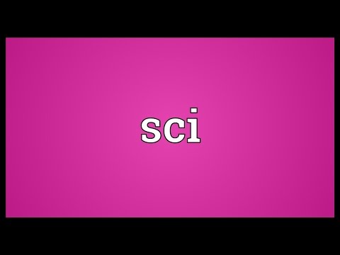 What is a word that has SCI in it?