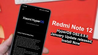 Redmi Note 12 HyperOS 2.0 January Update Released - Install Now 🔥