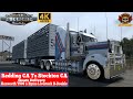 ATS 1.50 4K | Redding CA To Stockton CA | Kenworth T909 & Byrne Livestock B-Double #scssoftware #ats