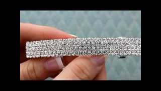 Simple \u0026 Modern CZ Rhinestone Hair Clip by Hair Comes the Bride