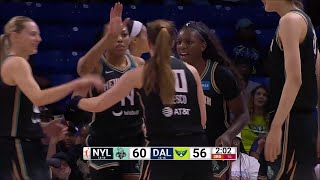Sabrina Ionescu 4 POINT Play, Dropped 18pts In The 3rd Quarter! | NY Liberty vs Dallas Wings #WNBA