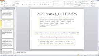 PHP Forms GET Function 2017