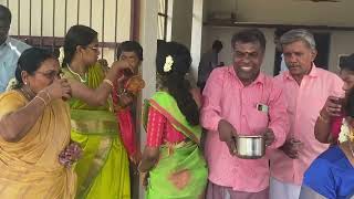 The . SI . Na. Family members pongal vaiththal in Nachiyappar Jeeva Samathi on his guru Pooja