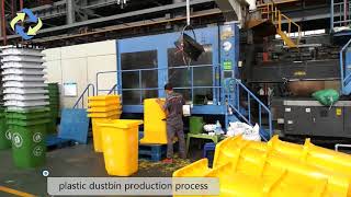 yellow plastic dustbin production