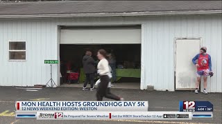 Racers run in loops at Mon Health Groundhog Day 5K