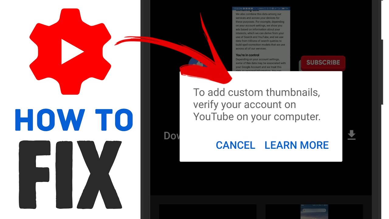 How To Fix Custom Thumbnail Problem On Youtube Studio 2021 How To
