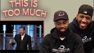 Reacting To Ricky Gervais HILARIOUS Golden Globes Monologue!