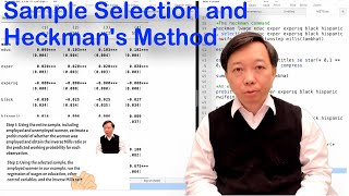 Sample Selection and Heckman's Method | Estimation Methods | Stata Tutorials Topic 46